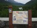 Sign near the site of an early gold discovery