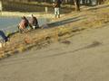 Along Ship Creek, a popular weekend spot for Anchorage fishermen