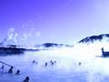 The Blue Lagoon, a lake south of Reykjavik heated by a geothermal power plant